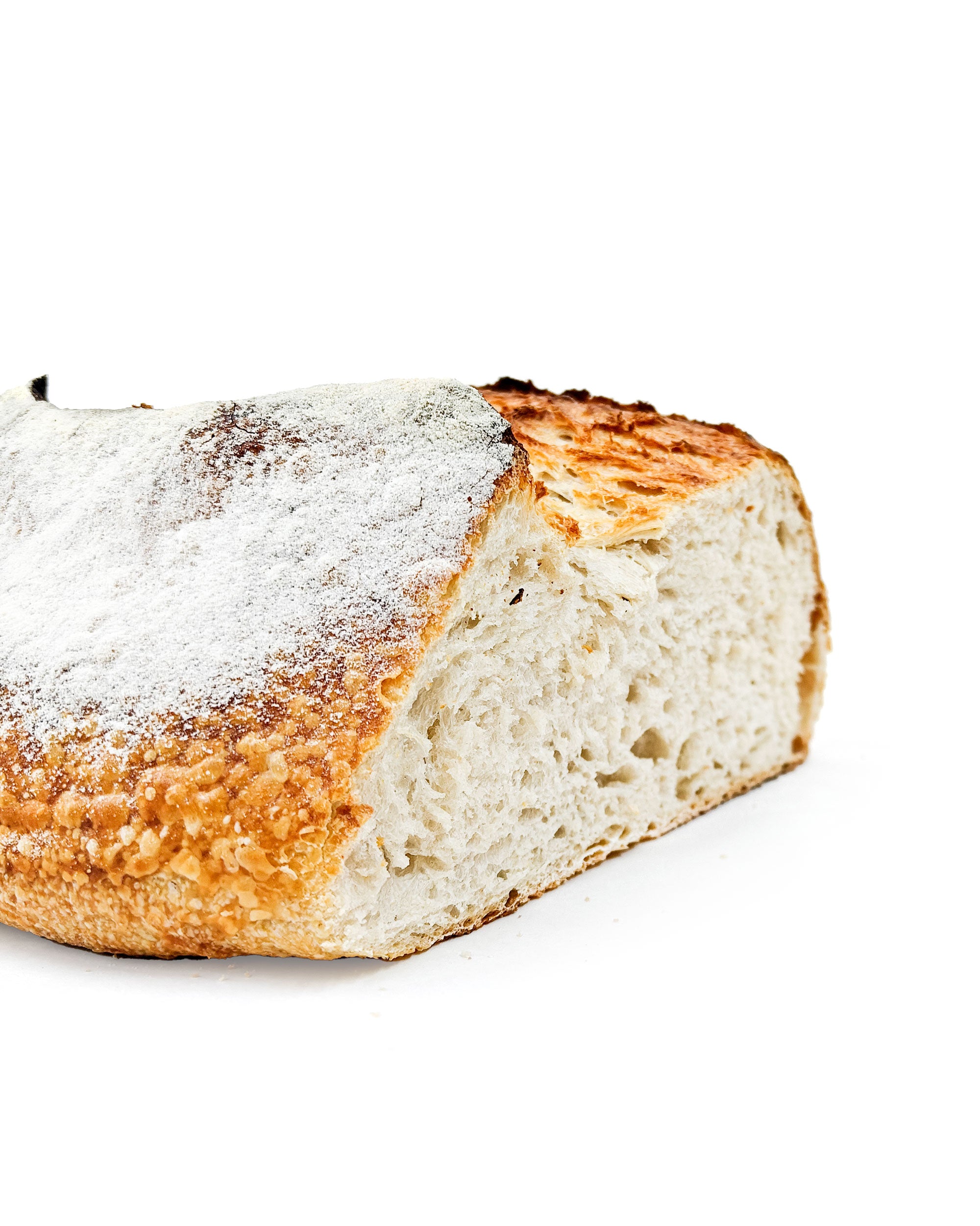 Rustikales weißes Sauerteigbrot