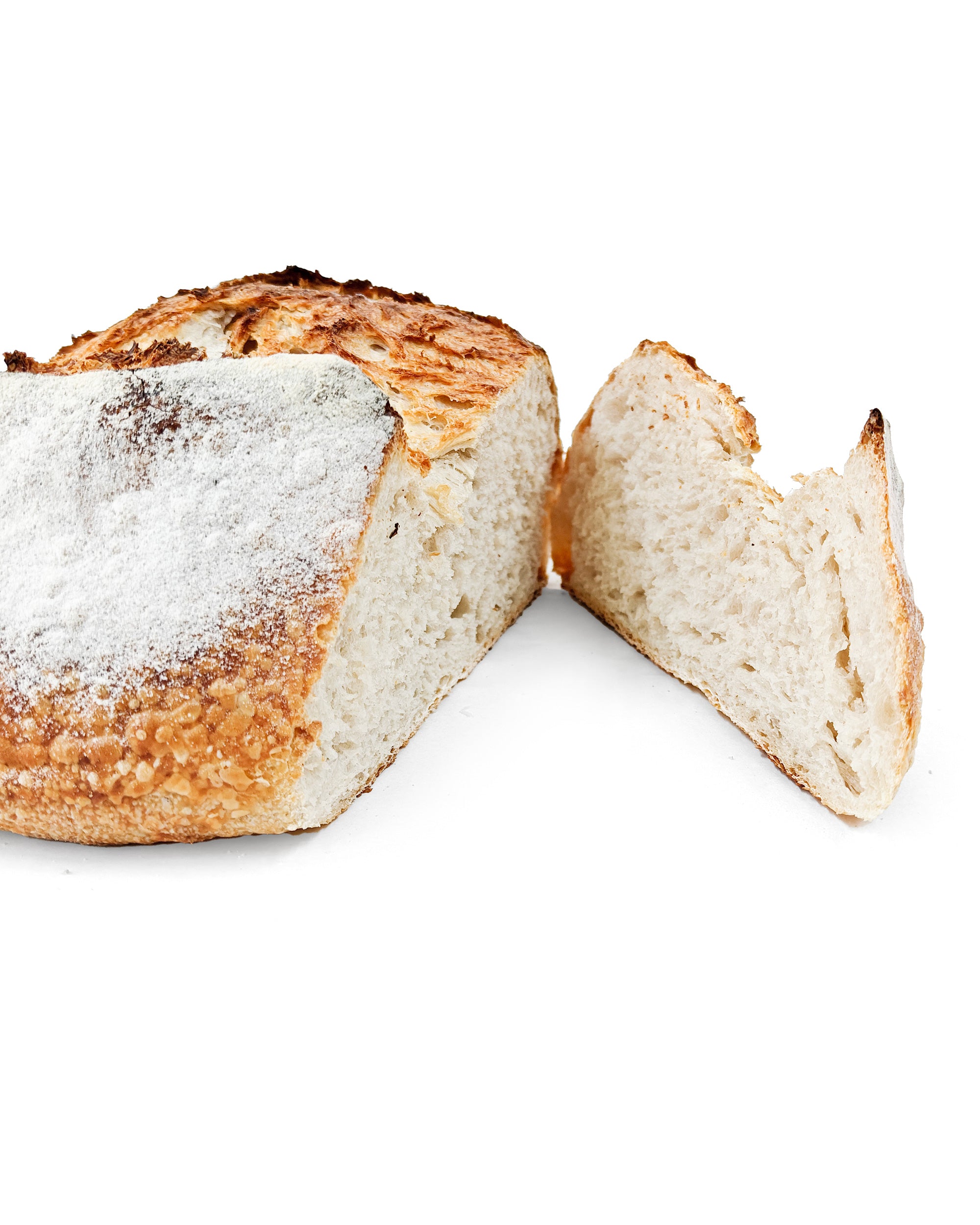 Rustikales weißes Sauerteigbrot